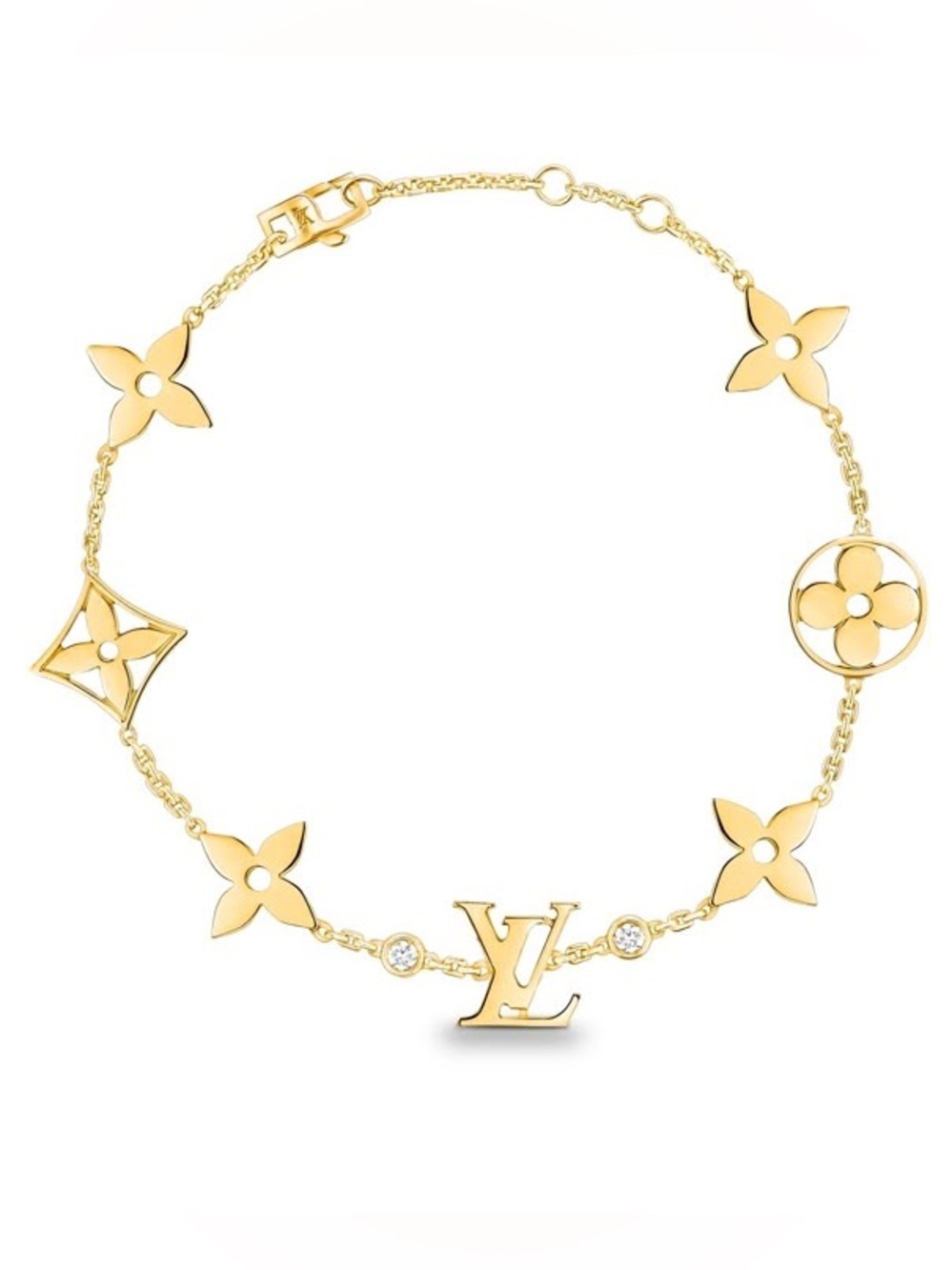 ***Louis Vuitton LOGO LV Idylle Blossom Monogram Flower Multi-Motif Bracelet